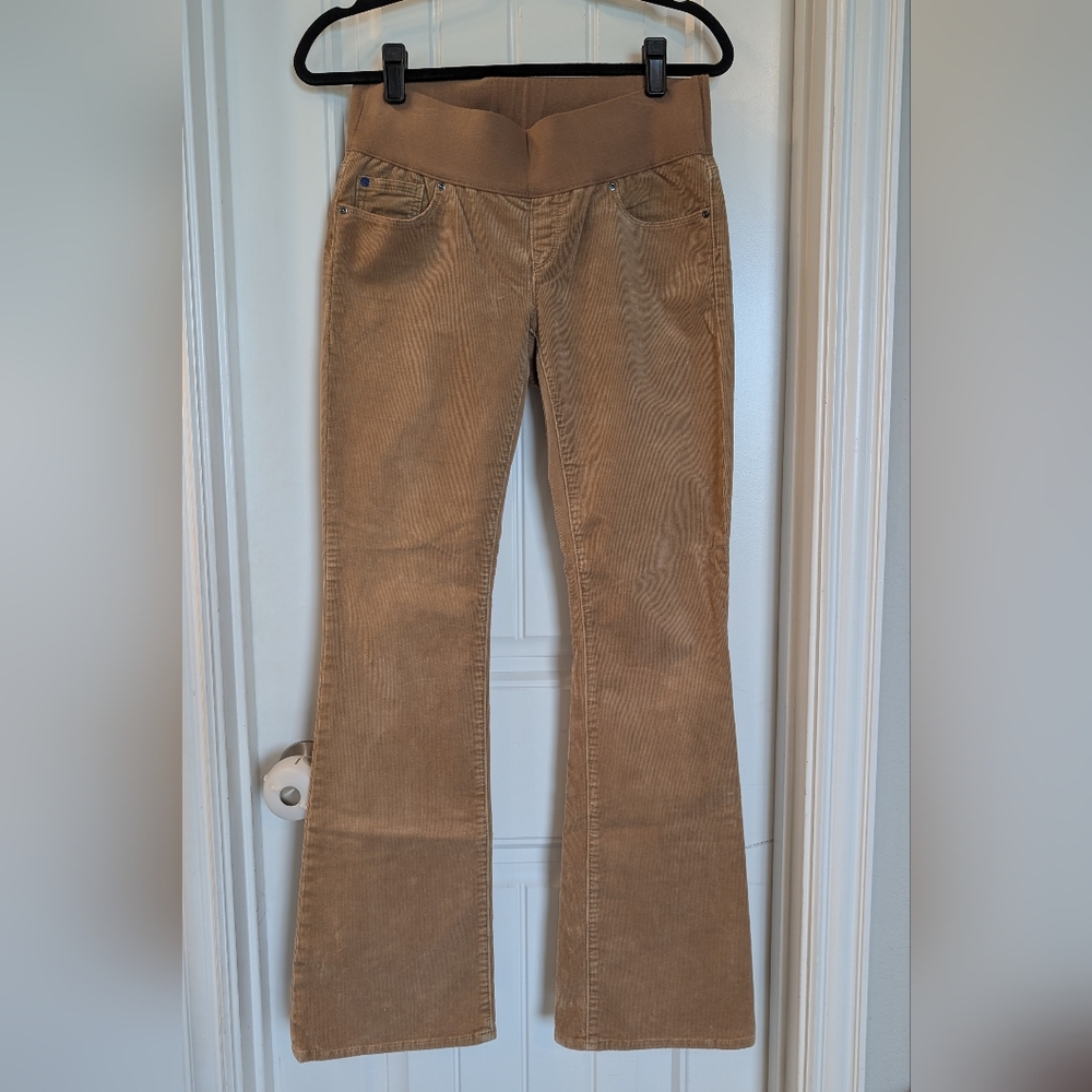 Gap Maternity Corduroy Sexy Boot Flare Jeans in Tan 26/2
